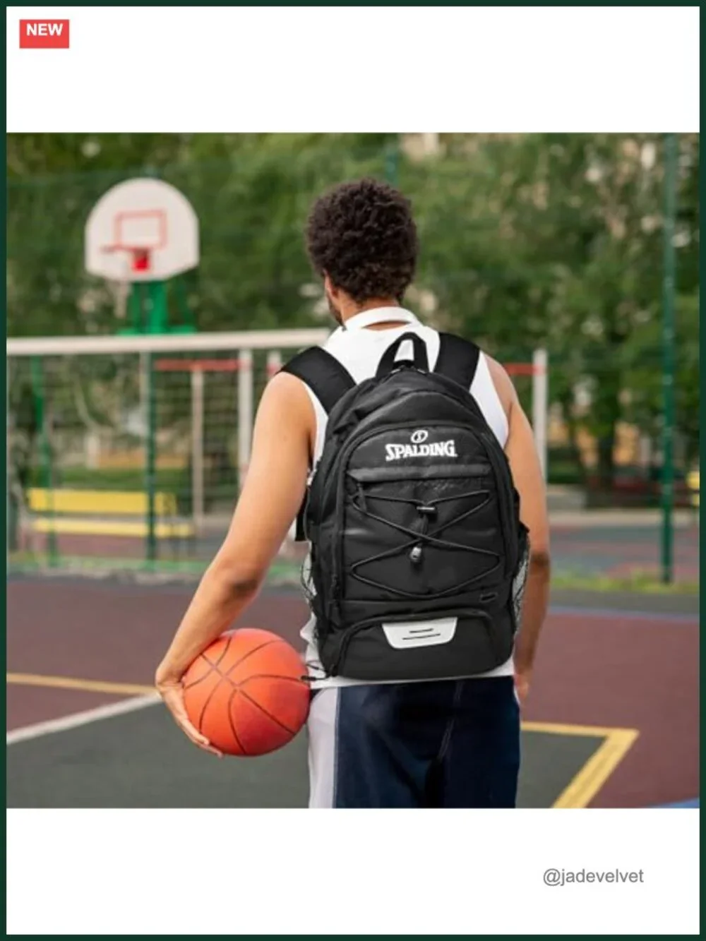 Spalding Basketball Backpack with Shoe & Ball Compartments, 30L